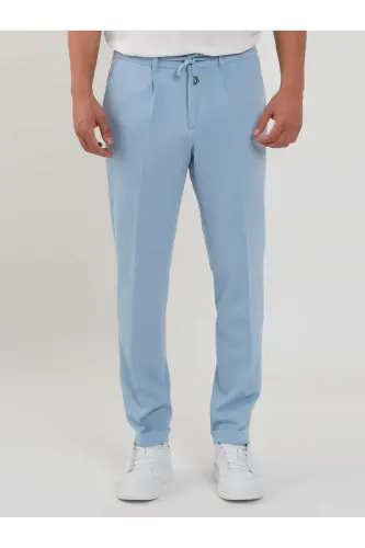 Mavi Erkak Slim Fit Iplari bor Jo'gker Shtan - 104486 - 1