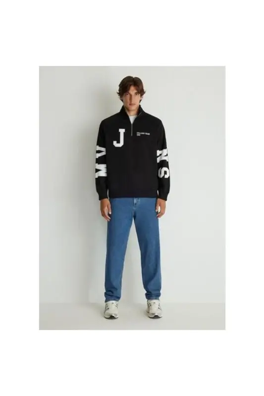 Erkek Sweatshirt M0s10165-900 Siyah - SİYAH - 1
