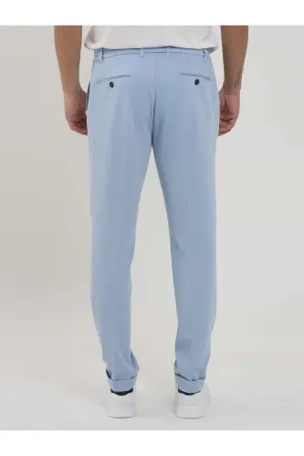 Mavi Erkek Slim Fit Fitilli Jogger Pantolon - Mavi - 5
