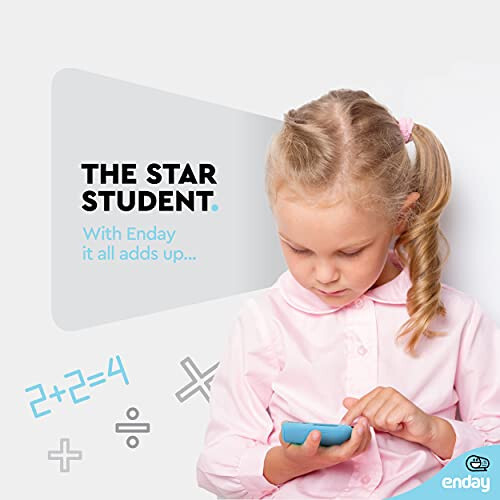 Calculator Blue, Basic Small Solar and Battery Operated, Large Display Four Function, Auto Powered Handheld Calculator School and Kids Available in Green, Red, Purple, Grey, Pink, 1 PK – by Enday - 6