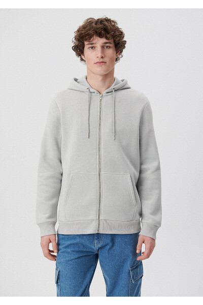 MAVİ Hooded Grey Basic Sweatshirt 0610061-70075 - 3