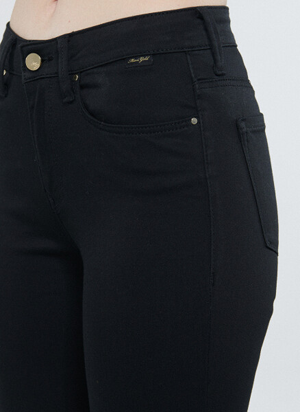 Mavi KENDRA Black GOLD NIGHTS Slim Straight Fit Siyah Kadın Denim Pantolon 1074622002 - 14