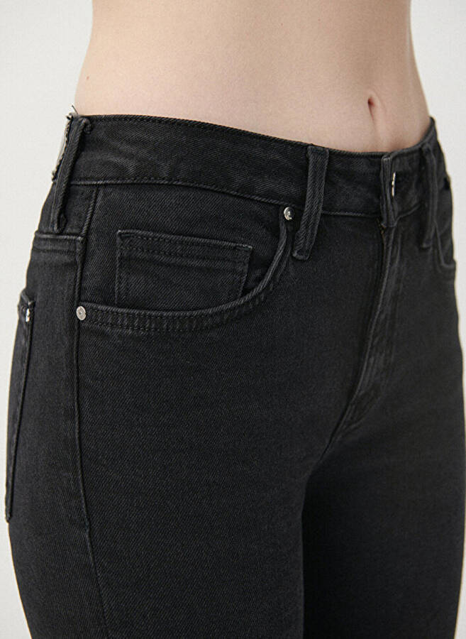 Mavi MARIA Yüksek Bel Bootcut Paça Flare Koyu Gri Kadın Denim Pantolon M101225-80998 - 7