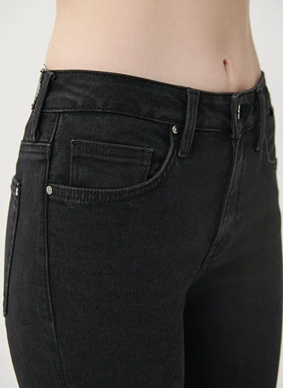 Mavi Maria Yüksek Bel Bootcut Paça Flare Koyu Gri Kadın Denim Pantolon M101225-80998 - 7