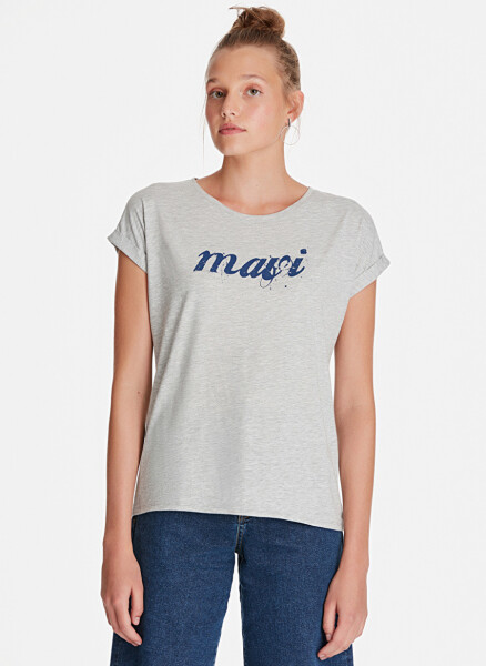 Mavi Mavi Logo Istanbul Kulrang Melanj T-Shirt - 3