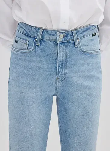 Mavi New York Yüksek Bel Ankle Paça Straight Fit Mavi Kadın Denim Pantolon M101441-86391 - 6