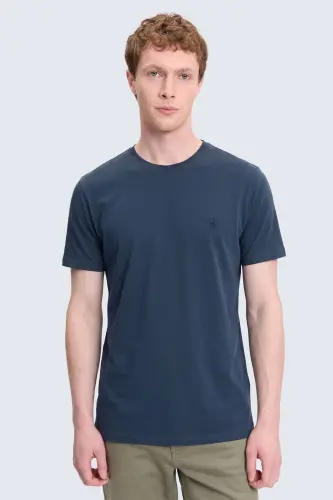 Mavi Regular Fit Bisiklet Yaka 100 Pamuk Tişört - Indigo-01 