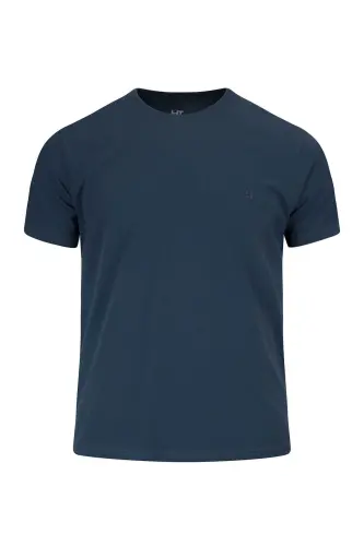 Mavi Regular Fit Bisiklet Yaka 100 Pamuk Tişört - Indigo-01 - HATEMOĞLU (1)