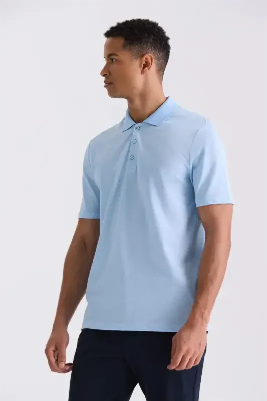 Mavi Regular Fit Desenli Polo Yaka T-Shirt - 1