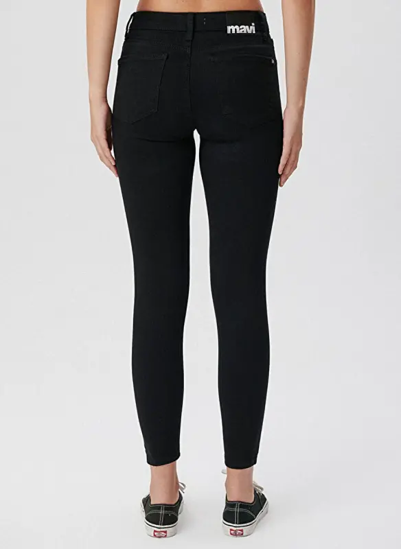 Mavi TESS Double Black Skinny Fit Siyah Kadın Denim Pantolon M100328-35252 - 4