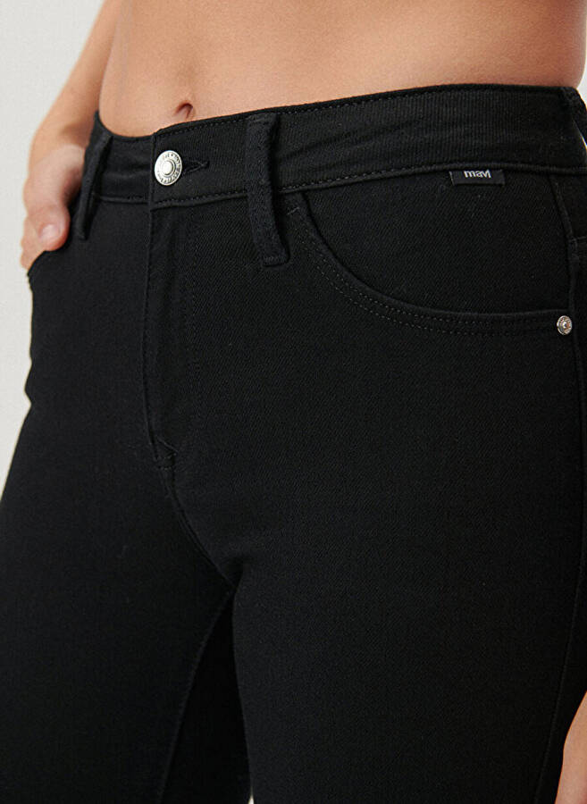 Mavi TESS Double Black Skinny Fit Siyah Kadın Denim Pantolon M100328-35252 - 15