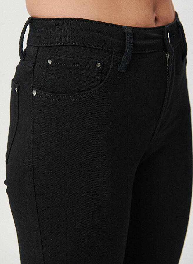 Mavi TESS Double Black Skinny Fit Siyah Kadın Denim Pantolon M100328-35252 - 5