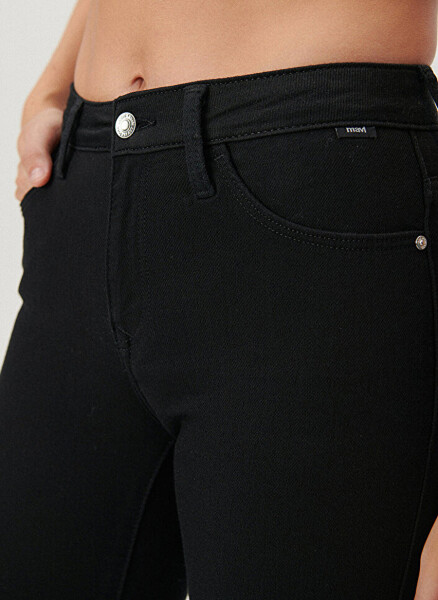 Mavi TESS Double Black Skinny Fit Siyah Kadın Denim Pantolon M100328-35252 - 7