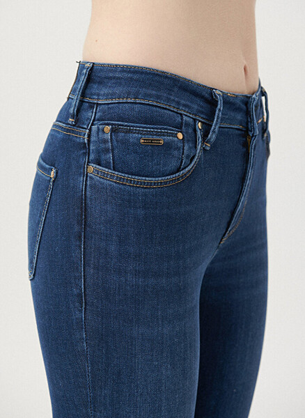 Mavi TESS Indigo GOLD PREM Normal Bel Ankle Paça Skinny Fit Kadın Denim Pantolon M100328-82232 - 14