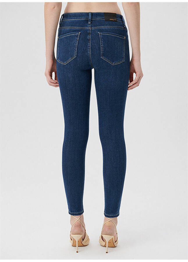 Mavi TESS Indigo GOLD PREM Normal Bel Ankle Paça Skinny Fit Kadın Denim Pantolon M100328-82232 - 20