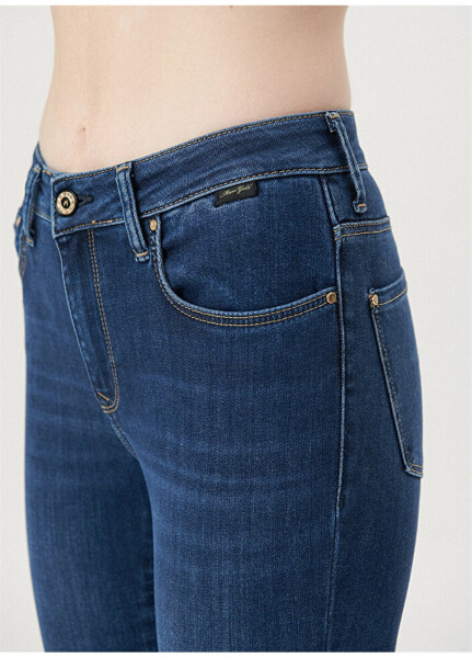 Mavi TESS Indigo GOLD PREM Normal Bel Ankle Paça Skinny Fit Kadın Denim Pantolon M100328-82232 - 21