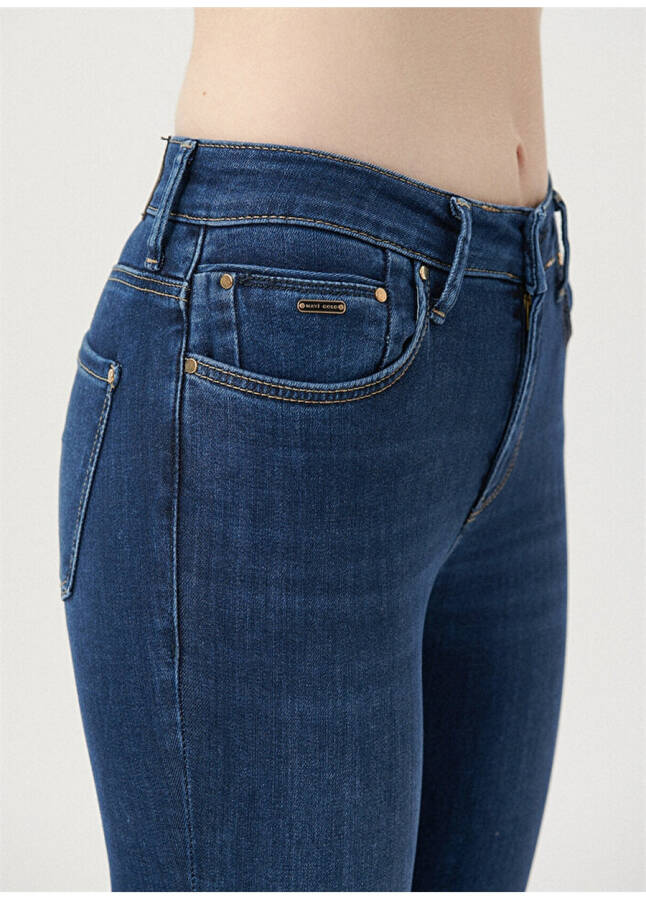 Mavi TESS Indigo GOLD PREM Normal Bel Ankle Paça Skinny Fit Kadın Denim Pantolon M100328-82232 - 22