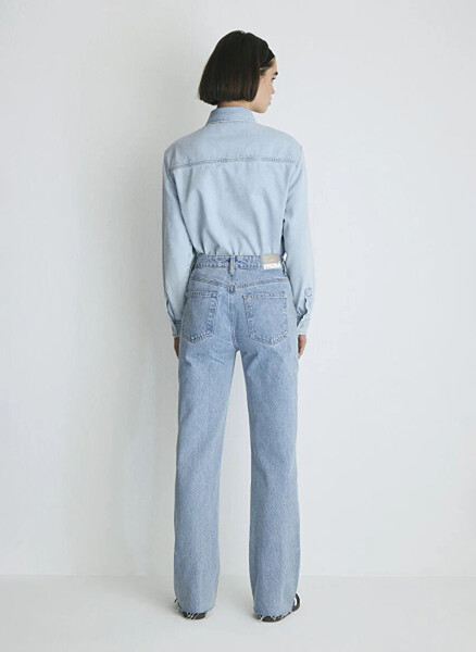 Mavi VICTORIA Lt Denim Wide Leg Women's Denim Pants M101072-34111 - 7