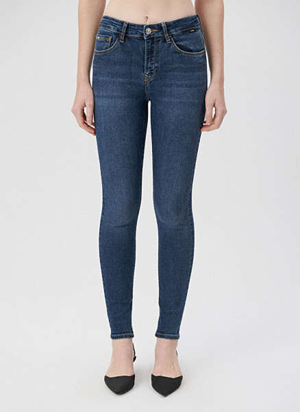 Mavi Yüksek Bel Bel Dar Paça Skinny Fit Kadın Denim Pantolon 1067835246 - 11