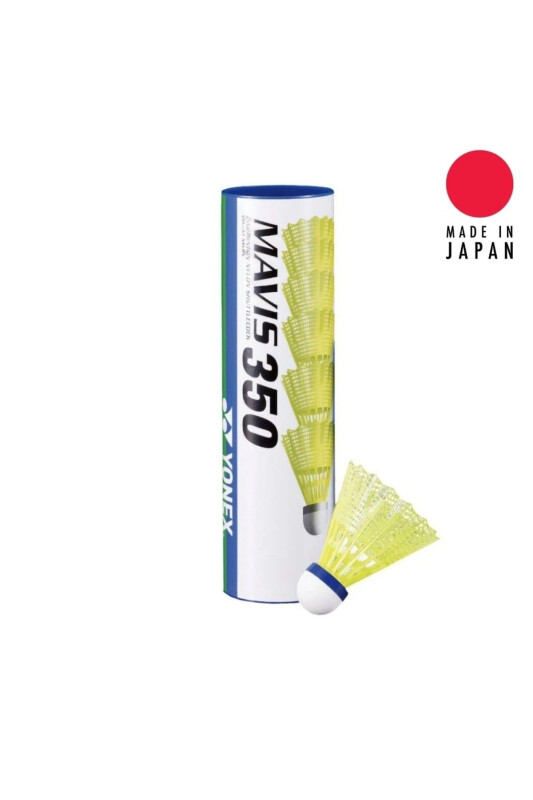 Mavis 350 6 Pack Yellow Badminton Shuttlecock - 21477 - 1