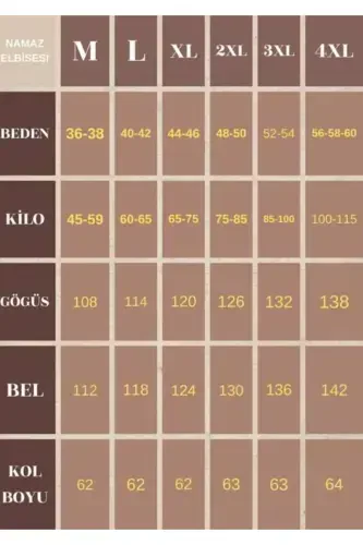 Mavsumiy ayollar hijobli ro'molli namoz libosi, terlatmaydigan namoz kiyimi, bejirim ferace-QAHVARANGI - 1