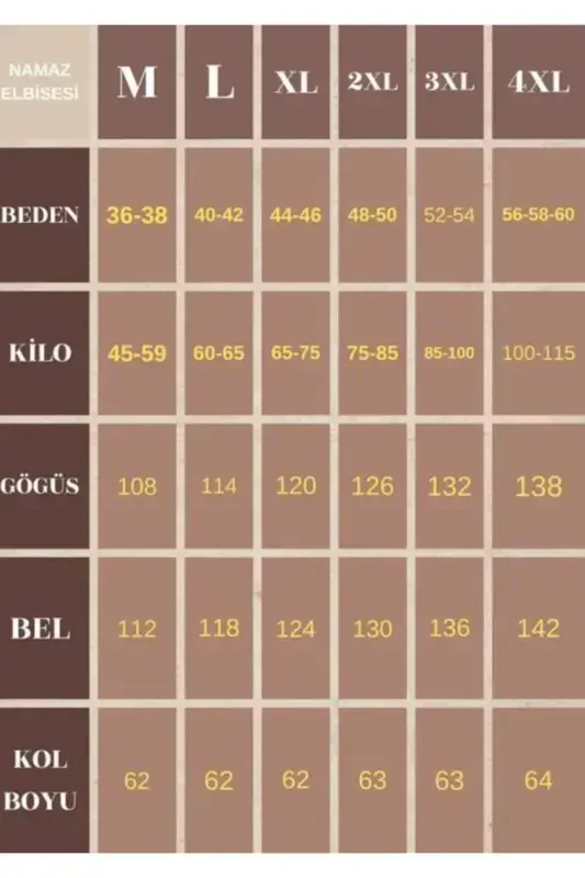 Mavsumiy ayollar hijobli ro'molli namoz libosi, terlatmaydigan namoz kiyimi, bejirim ferace-QAHVARANGI - 1