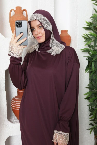 Mavsumiy ayollar namoz kiyimi, terlatmas namoz kiyimlari, yelpig‘ich ferace - KUTAY COLLECTION