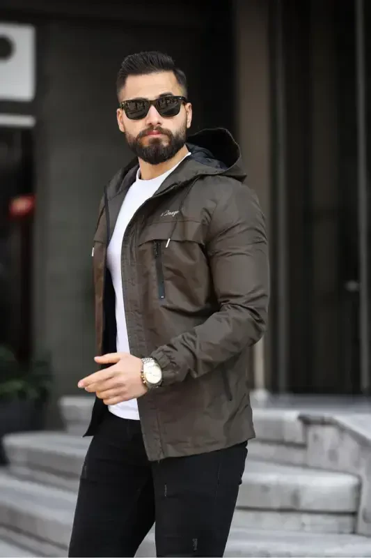 Mavsumiy Ko'ylagi Erkaklar-Haki - 1