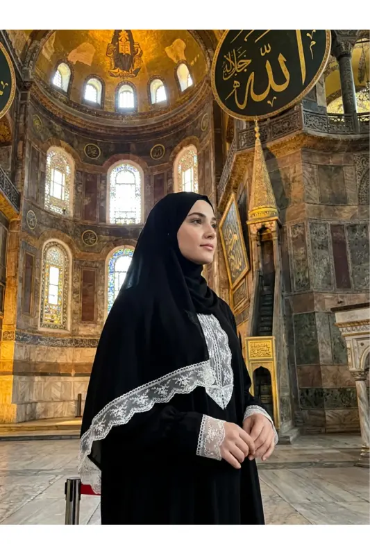 Mavsumiy o'z-o'zidan ro'molli ayollar namoz liboslari, terlatmas namoz kiyofati - 6