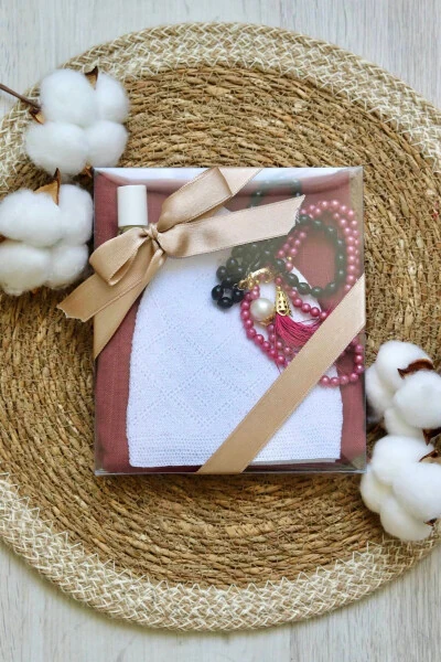 Mawlid Concept Gift Set of 10 E804 Maroon - Modazone