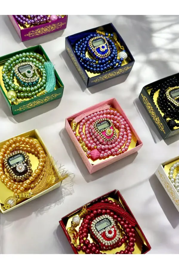 Mawlid, Dowry, Umrah, Hajj, Engagement, Baby Gift, Gift Tasbeeh and Zikirmatik Boxed Set - 1
