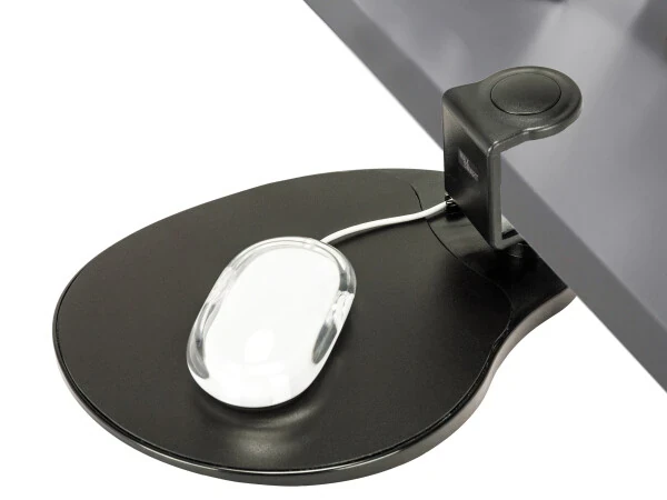 MAX SMART Under-desk Clamp on Mouse Pad with 360 Rotating Swivel Platform- - 8
