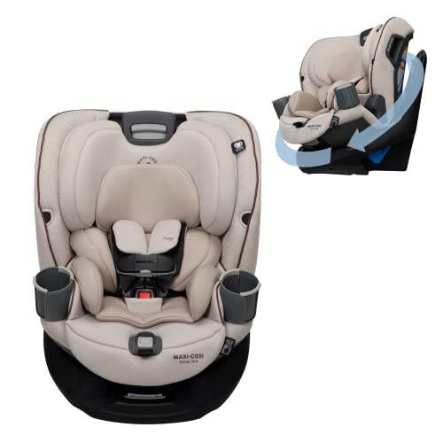 Maxi-Cosi Emme 360 Aylanuvchi Hammasi Birlashtirilgan Aylanadigan Avtomobil O'rindig'i, Navy Wonder & Emme 360 Hammasi Birlashtirilgan Aylanadigan Avtomobil O'rindig'i, 360° FlexiSpin Aylanuvchi O'rindiq - 5