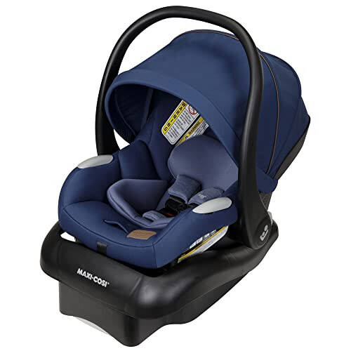 Maxi-Cosi Mico Luxe Infant Car Seat with Base, Rear Facing Car Seat For Babies, Baby Carseat 4-30 lbs, Baby Car Seats, Infant Car Seats, New Hope Navy - 1