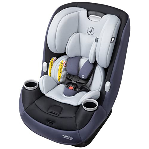 Maxi-Cosi Pria All-in-One Convertible Car Seat, Rear Facing Car Seat for Infants from 4-40 lbs, Forward Facing Car Seat up to 100 lbs in Booster Seat Mode, Midnight Slate - 1