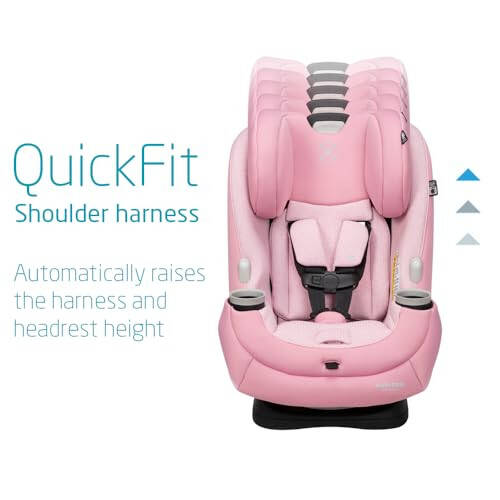 Maxi-Cosi Pria All-in-One Convertible Car Seat, Rear Facing Car Seat for Infants from 4-40 lbs, Forward Facing Car Seat up to 100 lbs in Booster Seat Mode, Rose Pink Sweater - 4