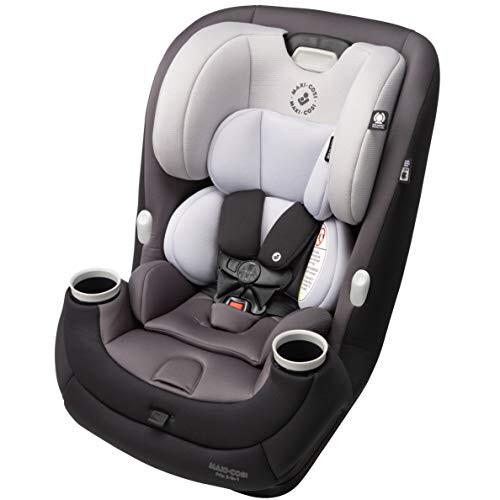 Maxi-Cosi Pria All-in-One Convertible Car Seat, rear-facing, from 4-40 pounds: forward-facing to 65 pounds: and up to 100 pounds in booster mode, Blackened Pearl - 1