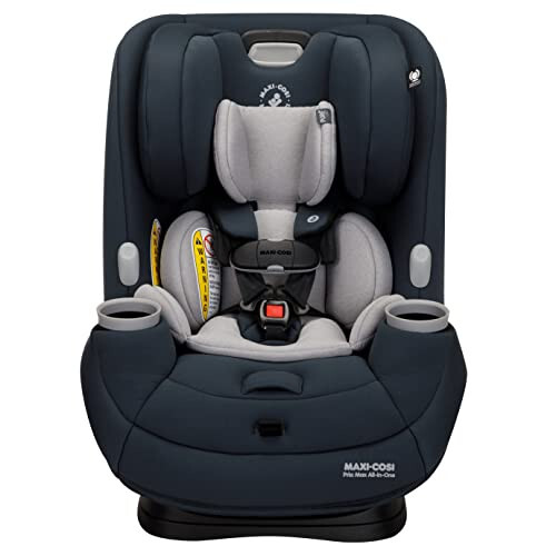 Maxi-Cosi Pria Max All-in-One Convertible Car Seat, Rear Facing Car Seat (4-40 lbs), Forward Facing Car Seat (22-65 lbs), High Back Booster Seat (40-100 lbs), Pure COSI, Essential Graphite - 1