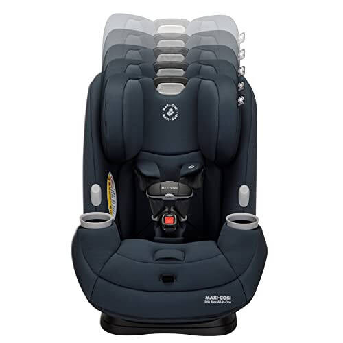 Maxi-Cosi Pria Max All-in-One Convertible Car Seat, Rear Facing Car Seat (4-40 lbs), Forward Facing Car Seat (22-65 lbs), High Back Booster Seat (40-100 lbs), Pure COSI, Essential Graphite - 3