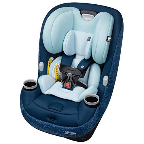 Maxi-Cosi Pria Max All-in-One Convertible Car Seat, Rear Facing Car Seat (4-40 lbs), Forward Facing Car Seat (22-65 lbs), High Back Booster Seat (40-100 lbs), Pure COSI, Tetra Blue - 1