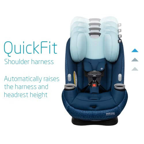 Maxi-Cosi Pria Max All-in-One Convertible Car Seat, Rear Facing Car Seat (4-40 lbs), Forward Facing Car Seat (22-65 lbs), High Back Booster Seat (40-100 lbs), Pure COSI, Tetra Blue - 3