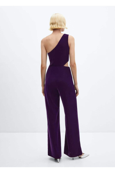 Maxi Floral Velvet Jumpsuit - 4