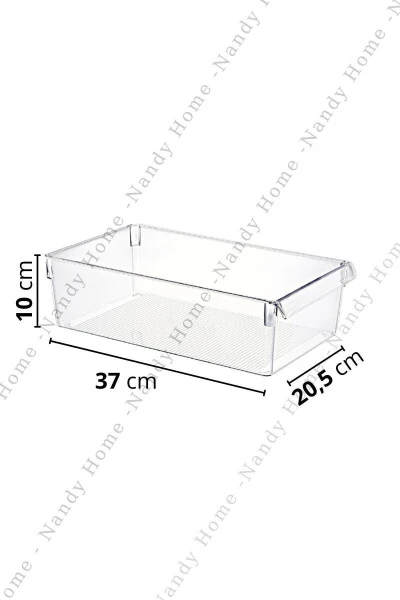 Maxi Tall Clear Refrigerator & Cabinet Organizer 3 Pack - 5