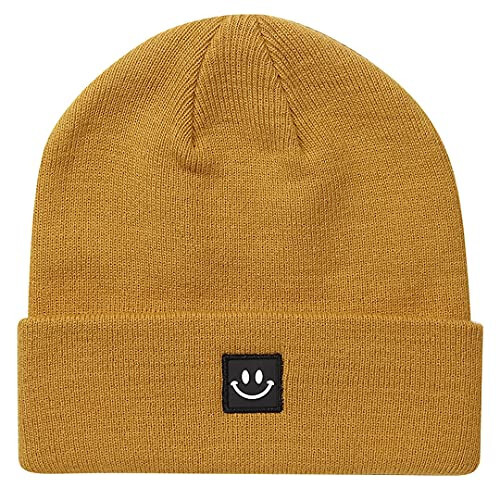 MaxNova Knit Beanie Hat with Smile Face for Men/Women - 1