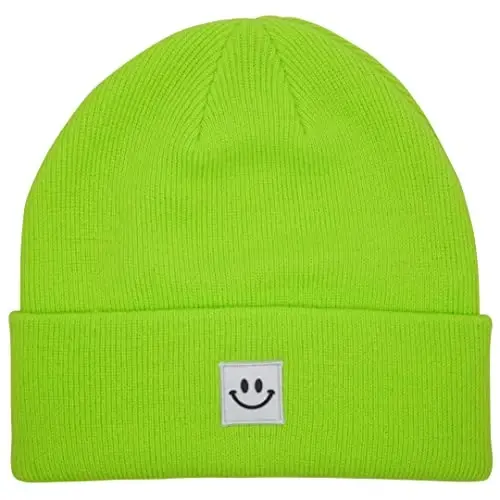 MaxNova Knit Beanie Hat with Smile Face for Men/Women - 1