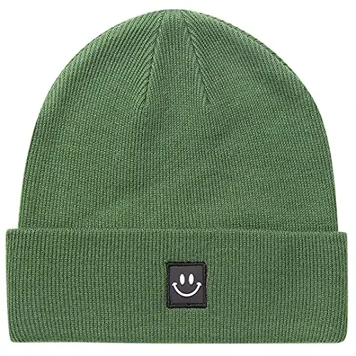 MaxNova Knit Beanie Hat with Smile Face for Men/Women - MAXNOVA