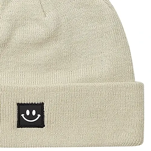 MaxNova Knit Beanie Hat with Smile Face for Men/Women - 2