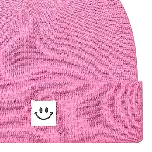 MaxNova Knit Beanie Hat with Smile Face for Men/Women - 2