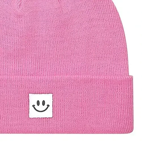 MaxNova Knit Beanie Hat with Smile Face for Men/Women - MAXNOVA (1)