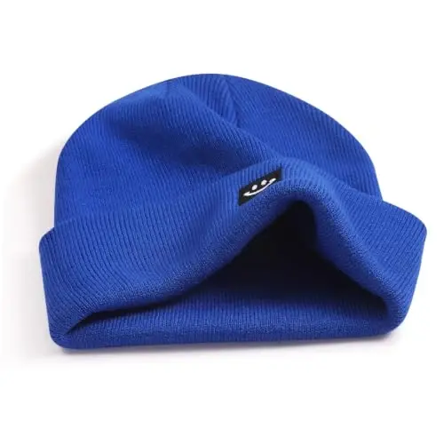 MaxNova Knit Beanie Hat with Smile Face for Men/Women - 3